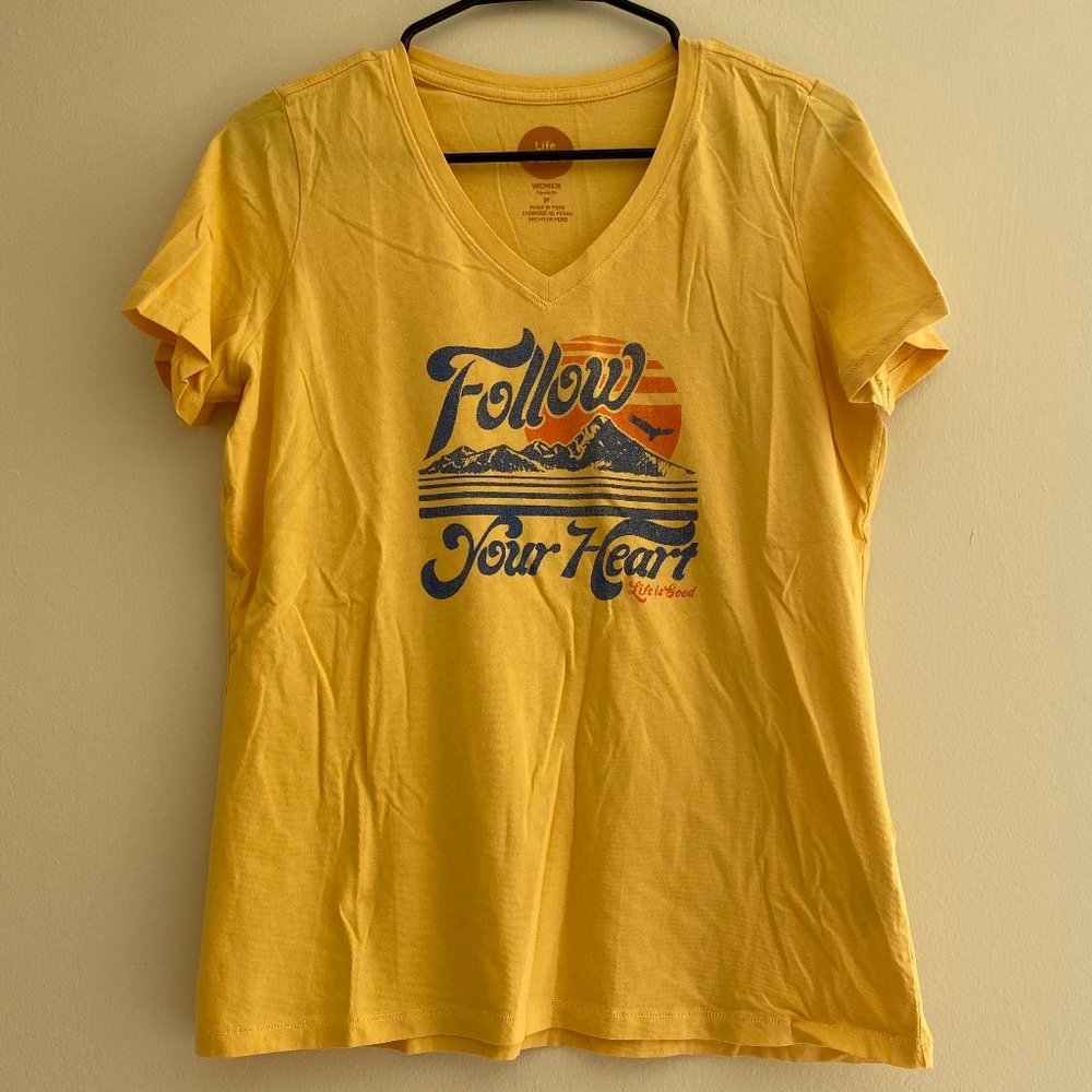 Life is Good Yellow Tee